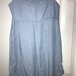 Light Blue Sleeveless Button-Up - Sonoma is being swapped online for free