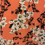 XS Floral Orange Stretchy Midi Pencil Skirt is being swapped online for free