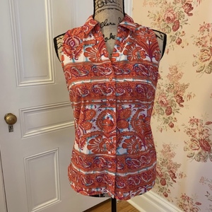 XS The Limited Sleeveless Button Down Blouse  is being swapped online for free