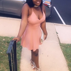 Cute asymmetrical pink dress   is being swapped online for free