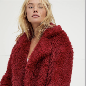 Free people fluffy jacket/coat is being swapped online for free