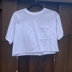 White Crop Top Med.  is being swapped online for free