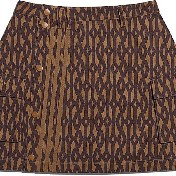 IVY PARK-Monogram Skirt-Brown/Red is being swapped online for free