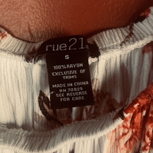 Cute rue 21 blouse / cover up  is being swapped online for free