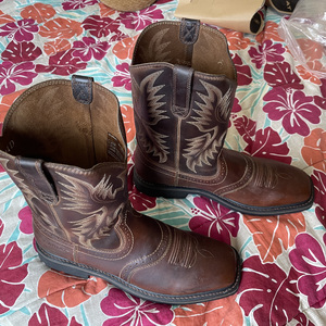 Ariat Sierra Saddle square toe work boots #10010148 is being swapped online for free