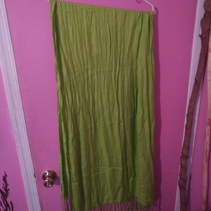 Large Lime Scarf, Handmade is being swapped online for free