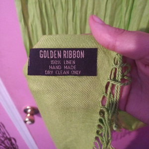 Large Lime Scarf, Handmade is being swapped online for free