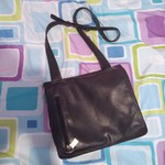 Black Faux Leather messenger bag is being swapped online for free