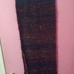 Black and multicolored scarf is being swapped online for free