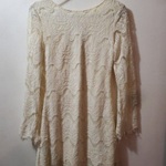 Long Sleeve Corchet Back Lace Dress Sz Small is being swapped online for free