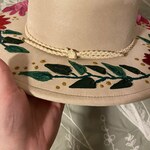 Hand painted flower fedora hat is being swapped online for free