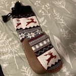 Fuzzy winter slipper socks is being swapped online for free
