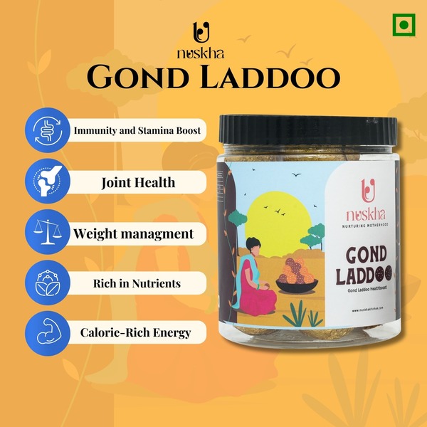 Order now to Unlock Your Post-Pregnancy Radiance with Nuskha's Gond Laddoo! is being swapped online for free